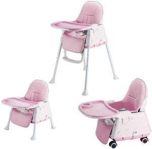 SYGA High Chair for Baby Kids, Safety Toddler Feeding Booster Seat Dining Tab