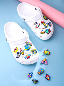 Melbees by Yellow Chimes Shoe Charms for Kids Girls Teens Shoe Decoration Charms Pack of 20 pieces Silicone Shoe Charm