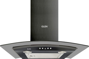 Glen Cooker Hood 6071 BLK EX 60cm 1000m3 BF LTW Wall Mounted black 1000 CMH Chimney