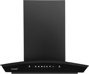 RUWA RAVE FILTERLESS 60 Auto Clean Wall Mounted Black 1250 CMH Chimney
