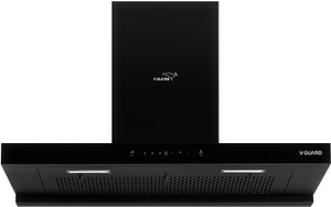 V-Guard T20 Filterless Auto Clean 90cm| Touch & Gesture Control |Powerful Suction Wall Mounted Black 1300 CMH Chimney