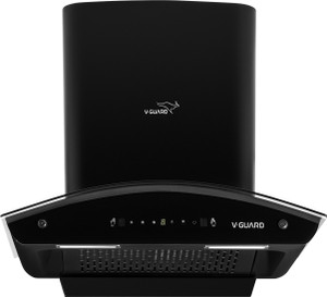 V-Guard X10 Neo Filterless Auto Clean 60cm|Touch & Gesture Control | Powerful Section Wall Mounted Black 1400 CMH Chimney