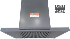 Hindware IMELDA 60CM 2000CMH; ENERGY EFFICENT BLDC MOTOR AND MOTION SENSOR (YEAR 2024) 2000 CMH 60 cm Auto Clean Chimney