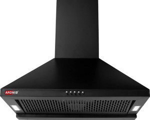 Ardnib Beeta Filterless BK 60cm, 7 Yrs Motor Warranty, 1200 CMH Suction, Wall Mounted Black 1200 CMH Chimney