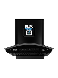 Hindware Smart Appliances Alexio Plus BLDC 75CM 1450 CMH 75 cm | Curved Glass | Filterless | Touch Control, Motion Sensor | Energy Efficient LED Light | Powerful Suction | Auto Clean Chimney