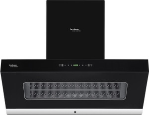 Hindware Smart Appliances Octavia 90 Auto Clean Wall Mounted Black 1350 CMH Chimney