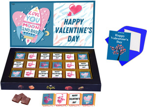Expelite Valentines Day Gift For Girlfriend 18 Chocolates , I Love You Chocolate Gift Box For Her Bars