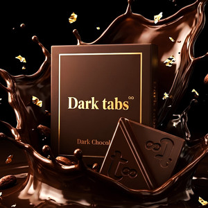 Dark Tabs Chocolate for Romance | Mood Uplifting Tabs Chocolate for Couples | Gift Pack Bar