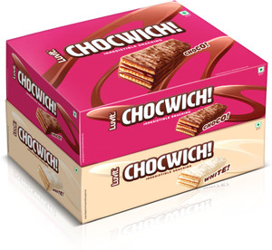लवइट Chocwich Brown & Chocwich White Crispy Wafer | Crunchy & Delicious |