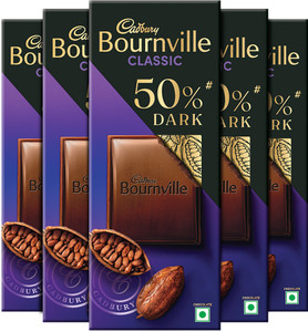 Cadbury Bournville 50% Dark Chocolate Pack of 5 · 75 g (375 g total) - Image 6
