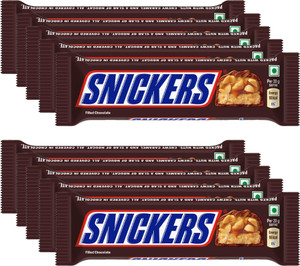 SNICKERS Peanut Filled Chocolate, Loaded with Nougat & Caramel Bars