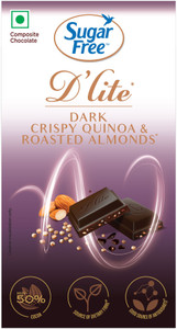 Sugarfree D'lite Quinoa & Almonds Dark Chocolate Bars