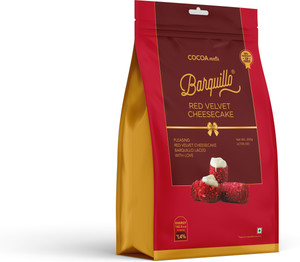 BARQUILLO Red Velvet Premium Chocolate filled with Vanilla Flavoured Cream Bites