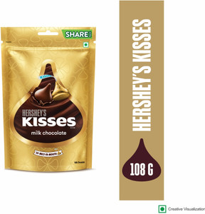 HERSHEY'S Milk Chocolate Kisses Large Pack Truffles