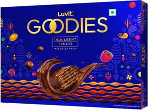 LuvIt Goodies Chocolates Assorted Gift Pack | For Birthday, Rakhi, Diwali Occasions | Truffles