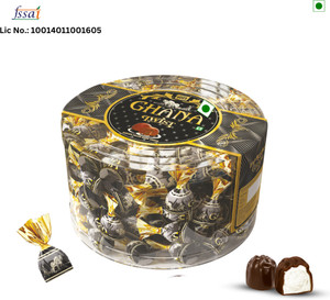 HUGS Ghana Twist Center-filled Dark Chocolate Truffles | Perfect Gifting Chocolate Truffles