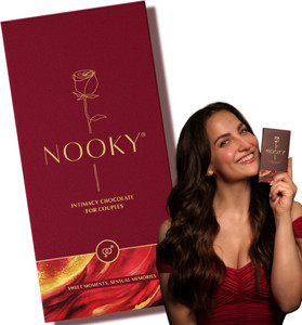 Nooky Premium Dark Chocolate for Men & Women For Uplifting Mood best Gift For Couples Bars