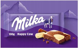 milka 100 % Alpine Milk & White Chocolate Happy Cow (IMPORTED FROM SWITZERLAND) Bars