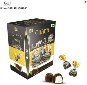 HUGS Ghana Twist Center filled Dark Chocolates - Perfect Gifting Chocolate Truffles