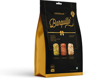 BARQUILLO Assorted Premium Chocolate Almond, Hazelnut, Pistachio Bites