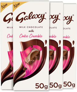 GALAXY Cookie Crumble Milk Chocolate Loaded With Crumbly Pieces Bars