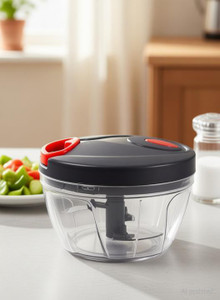 somunita by THOUGHTECH BLACK 450ML HANDY CHOPPER Vegetable & Fruit Chopper