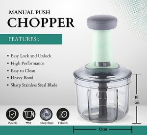 Mataiva push chopper for kitchen chooper hand press choper manual choppers food Onion Vegetable & Fruit Chopper