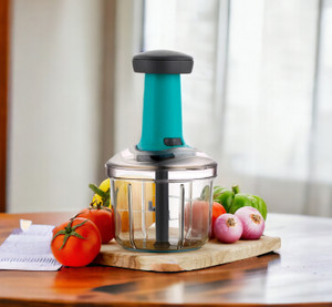 OMORTEX 900ml Manual Hand-Press Vegetable Chopper सब्जी और फल