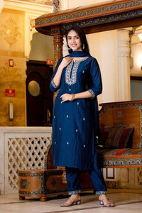 shree yamuna Cotton Slub Women Churidar