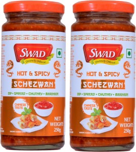 SWAD Hot & Spicy Schezwan 500g | Dip | Spread | Chutney | Marinate Chutney Paste