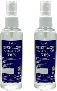 CERO ® ISOPROPYL ALCOHOL 70% Pure [(CH3)2-CH-OH] CAS: 67-63-0 (100ml) Pack of 2 for Computers, Laptops, Mobiles