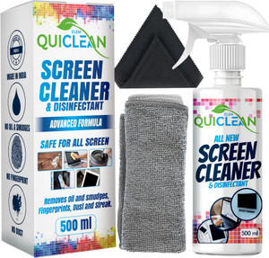 QUICLEAN Screen & Lens Cleaner 500 ml with Microfiber Cloth - Image 6