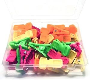 QUYZO 52 heavy duty plastic rainbow colour cloth clip Plastic Cloth Clips