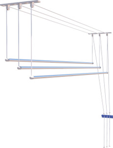 laxhmi industries Steel Ceiling Cloth Dryer Stand IRON 8 FEET 3 LINES