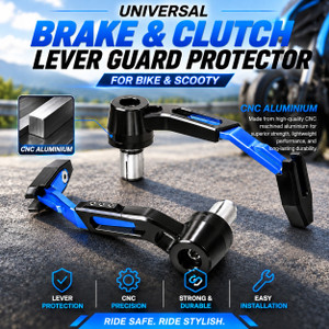 FATHER AUTO Universal Brake Clutch Lever (Blue & Black) - Image 1