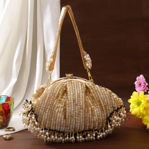 Swisni Party Gold  Clutch