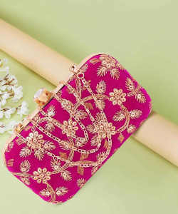 BABERWAL ENTERPRISES Casual, Formal, Party, Sports Pink  Clutch