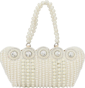 Zeba collection Party, Casual, Formal White  Clutch