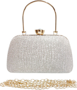 ESMODA Casual Silver  Clutch