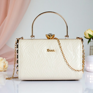 Exotic Premium Party, Casual Cream  Clutch