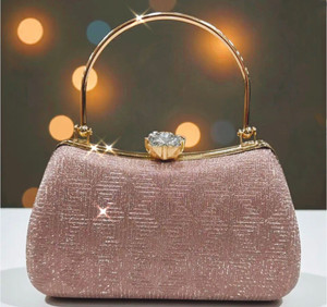 GEETA NARAYAN MART Party Pink, Silver  Clutch