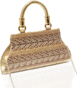 magnifique Casual Gold Clutch