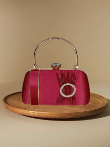 zainab Party, Formal, Casual Maroon  Clutch