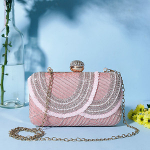 Swisni enterprises Casual Peach  Clutch