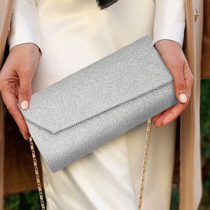 VRITRAZ Party Silver  Clutch