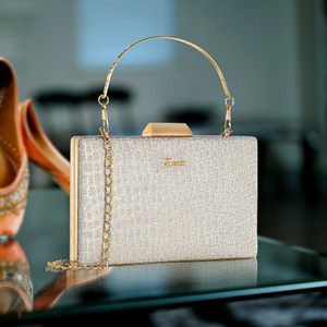 Exotic Party Silver Clutch