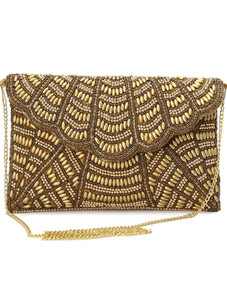 Zari and Fashion Gold Sling Bag Partywear women and girls clutch purse