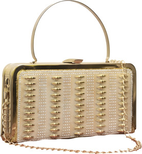 VIJAY FASHION MART Party Gold  Clutch