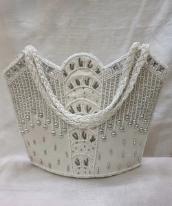 Zari and Fashion Party White Clutch