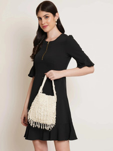 Fabbhue Casual White  Clutch